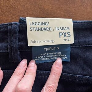 Soft Surroundings Petite Triple S Legging - Size PXS (2P-4P) - NWT